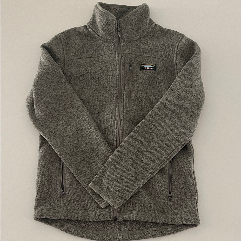 L.L. Bean Charcoal Zip-Up Fleece